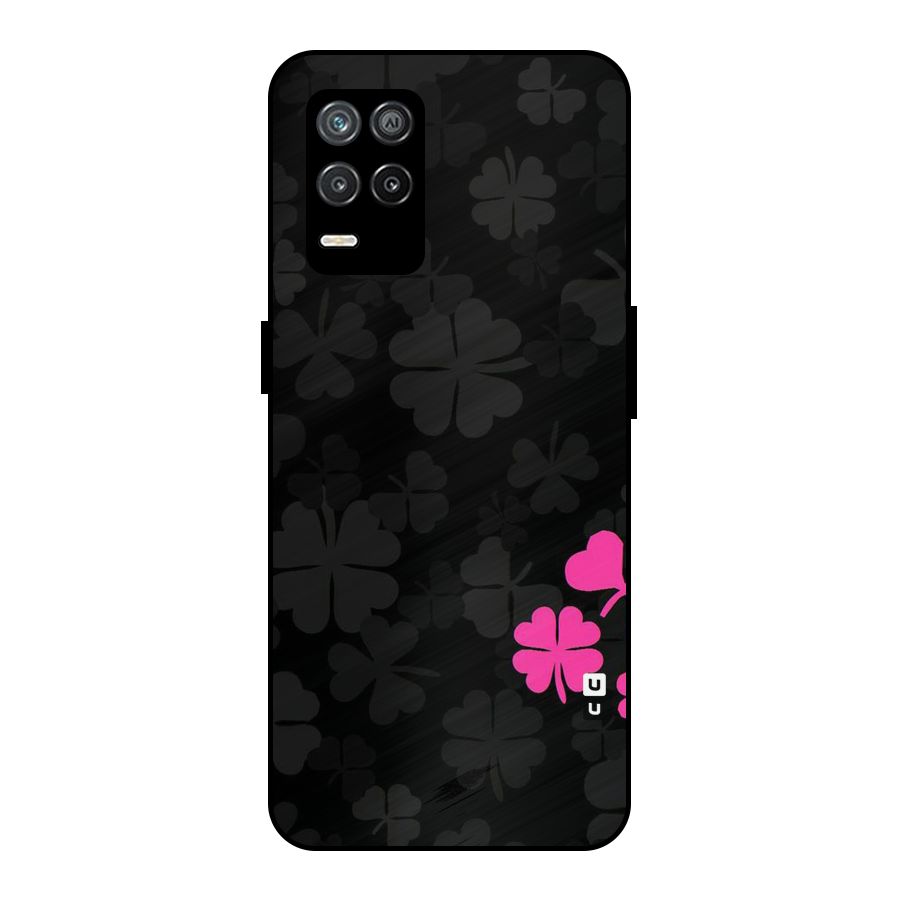 Little Pink Flower Metal Back Case for Realme 8 5G