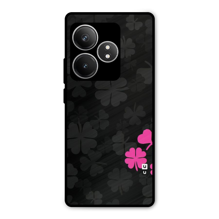 Little Pink Flower Metal Back Case for Realme GT 6T