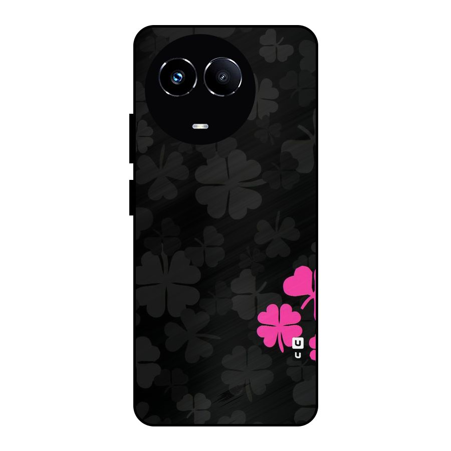 Little Pink Flower Metal Back Case for Realme Narzo 60X
