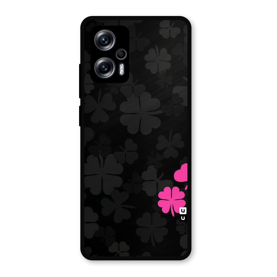 Little Pink Flower Metal Back Case for Redmi K50i