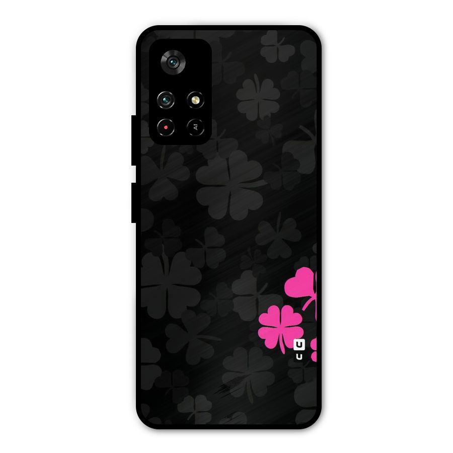 Little Pink Flower Metal Back Case for Redmi Note 11T 5G