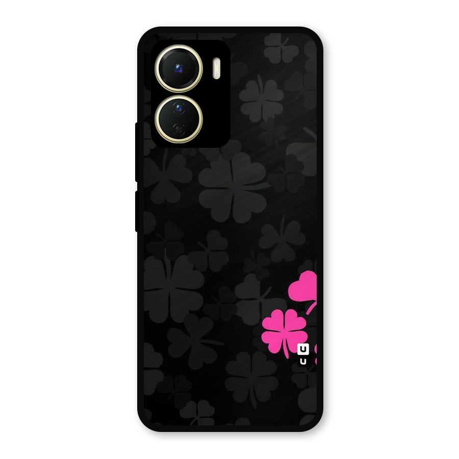 Little Pink Flower Metal Back Case for Vivo T2x