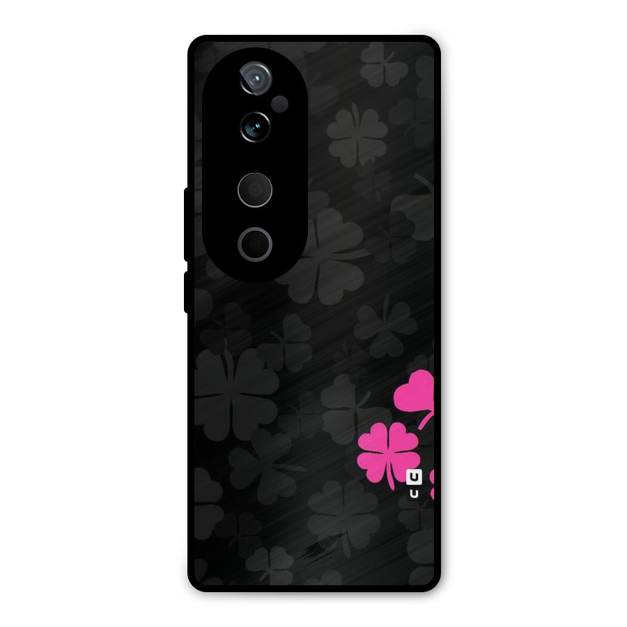 Little Pink Flower Metal Back Case for Vivo T3 Ultra