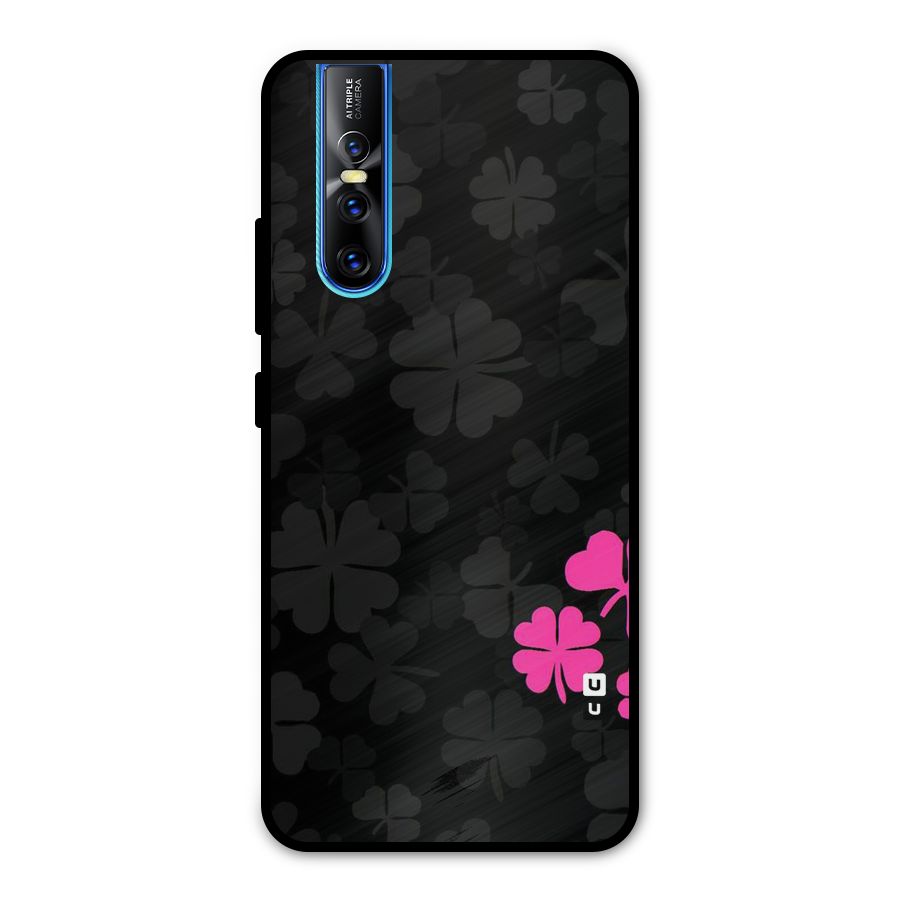 Little Pink Flower Metal Back Case for Vivo V15 Pro