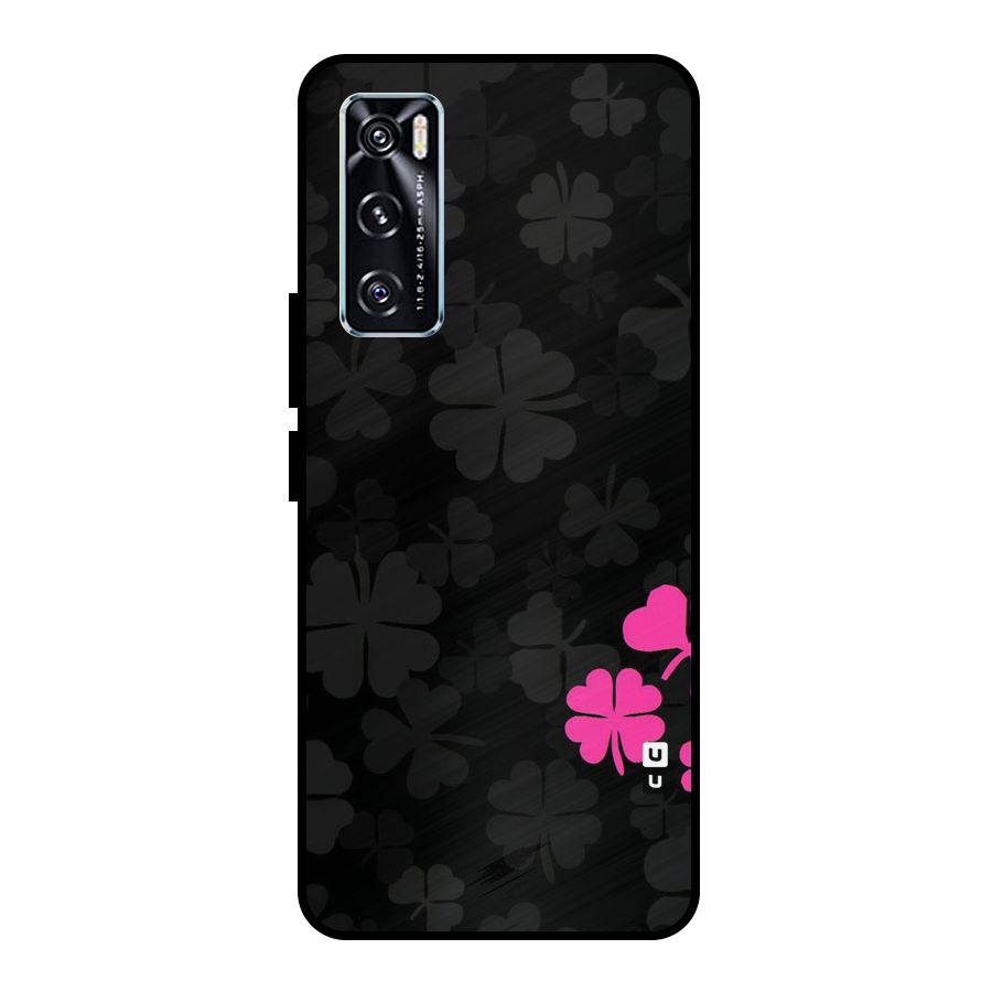 Little Pink Flower Metal Back Case for Vivo V20 SE