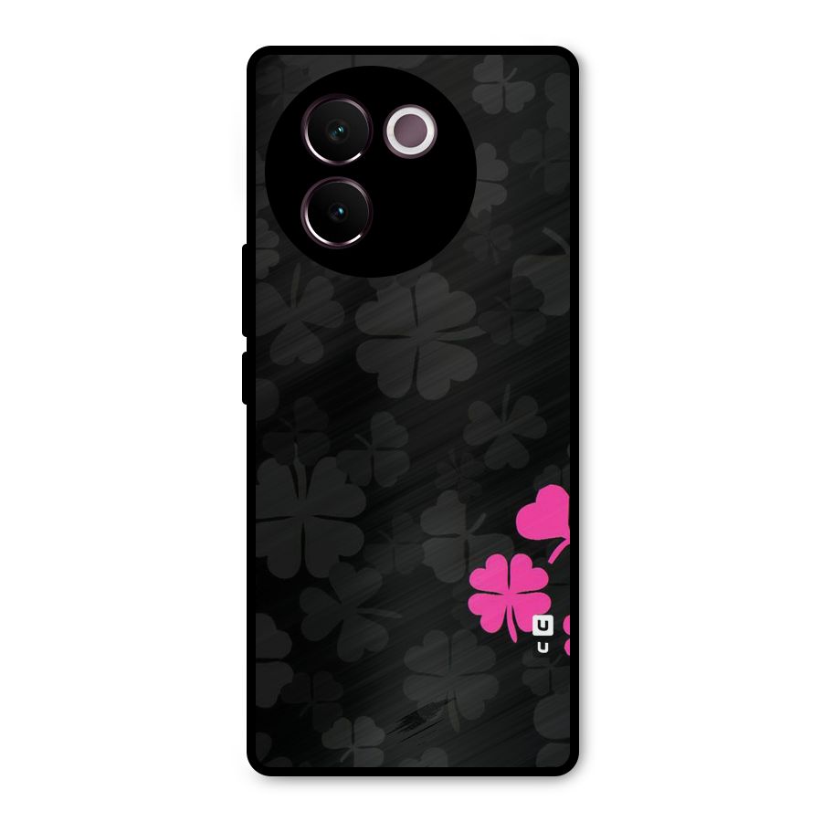 Little Pink Flower Metal Back Case for Vivo V30e