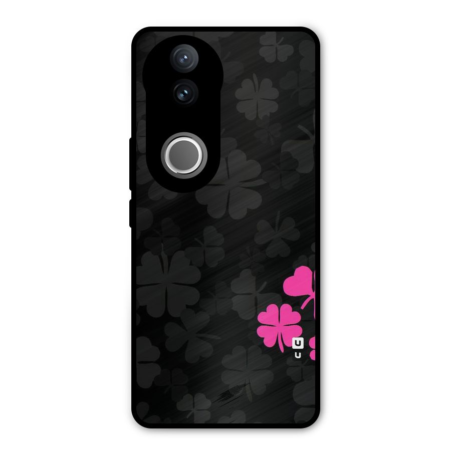 Little Pink Flower Metal Back Case for Vivo V50