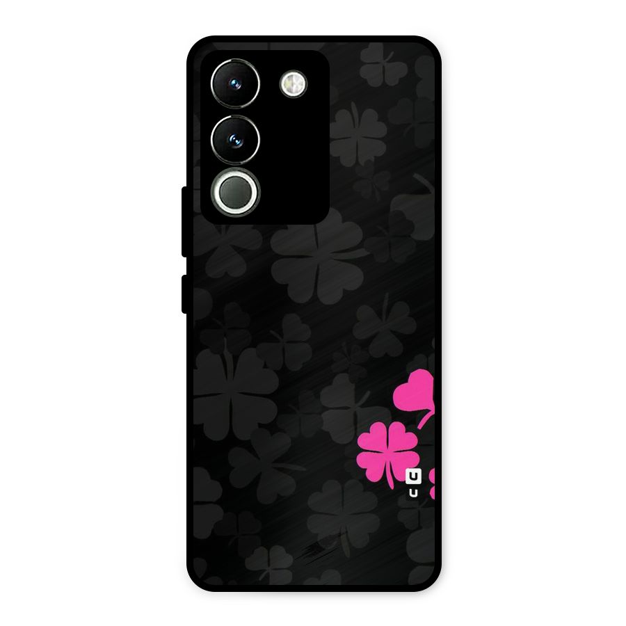 Little Pink Flower Metal Back Case for Vivo Y200