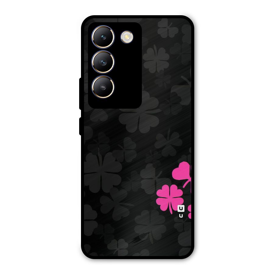 Little Pink Flower Metal Back Case for Vivo Y200e