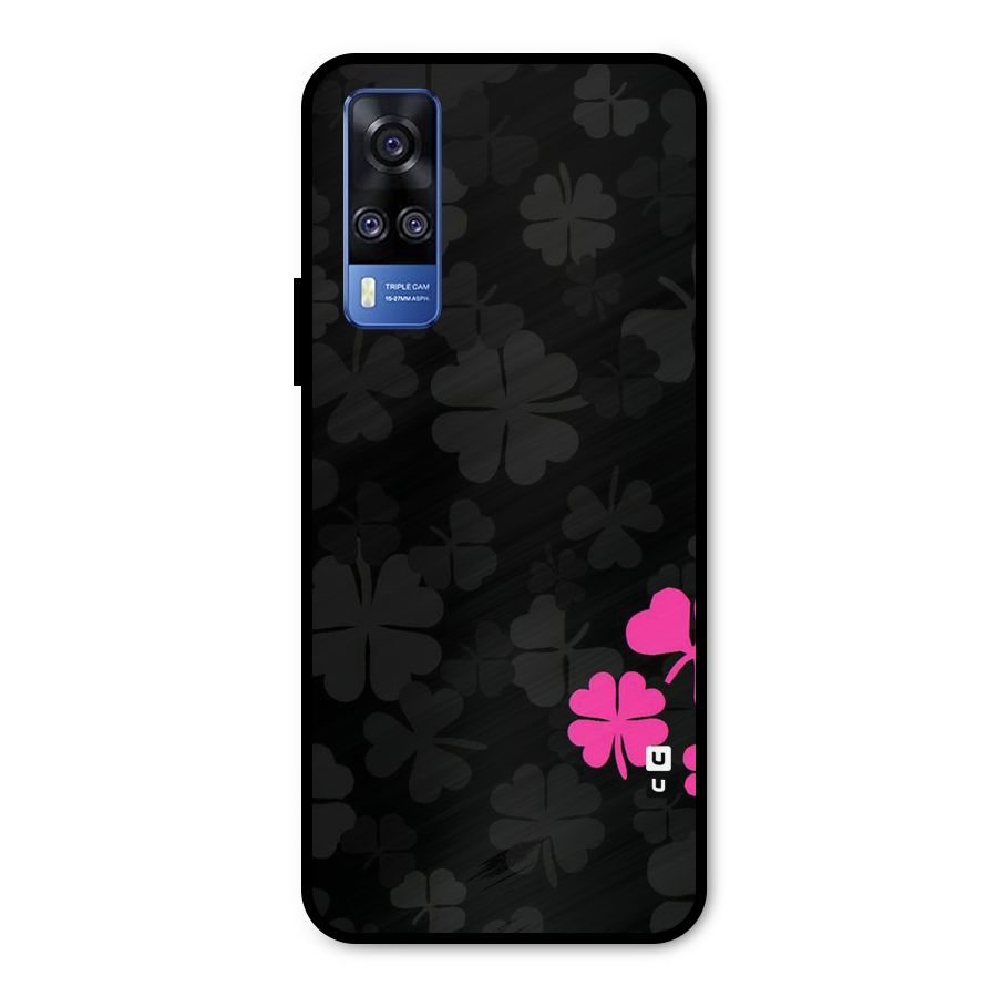 Little Pink Flower Metal Back Case for Vivo Y31