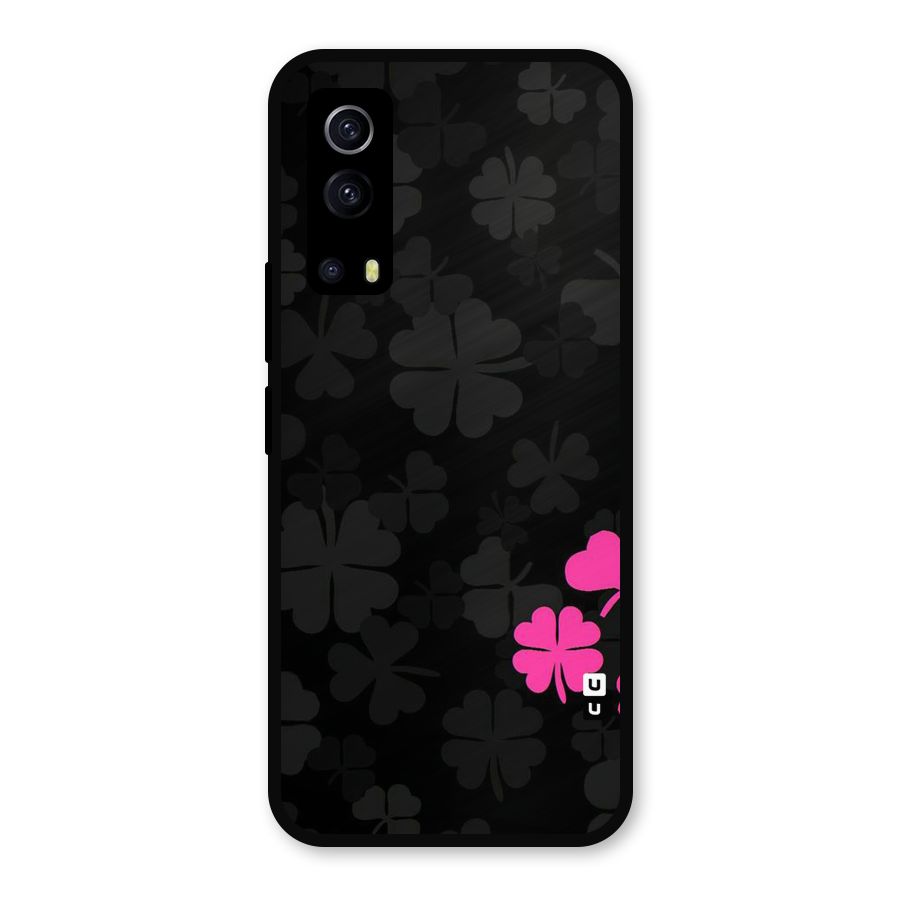 Little Pink Flower Metal Back Case for iQOO Z3