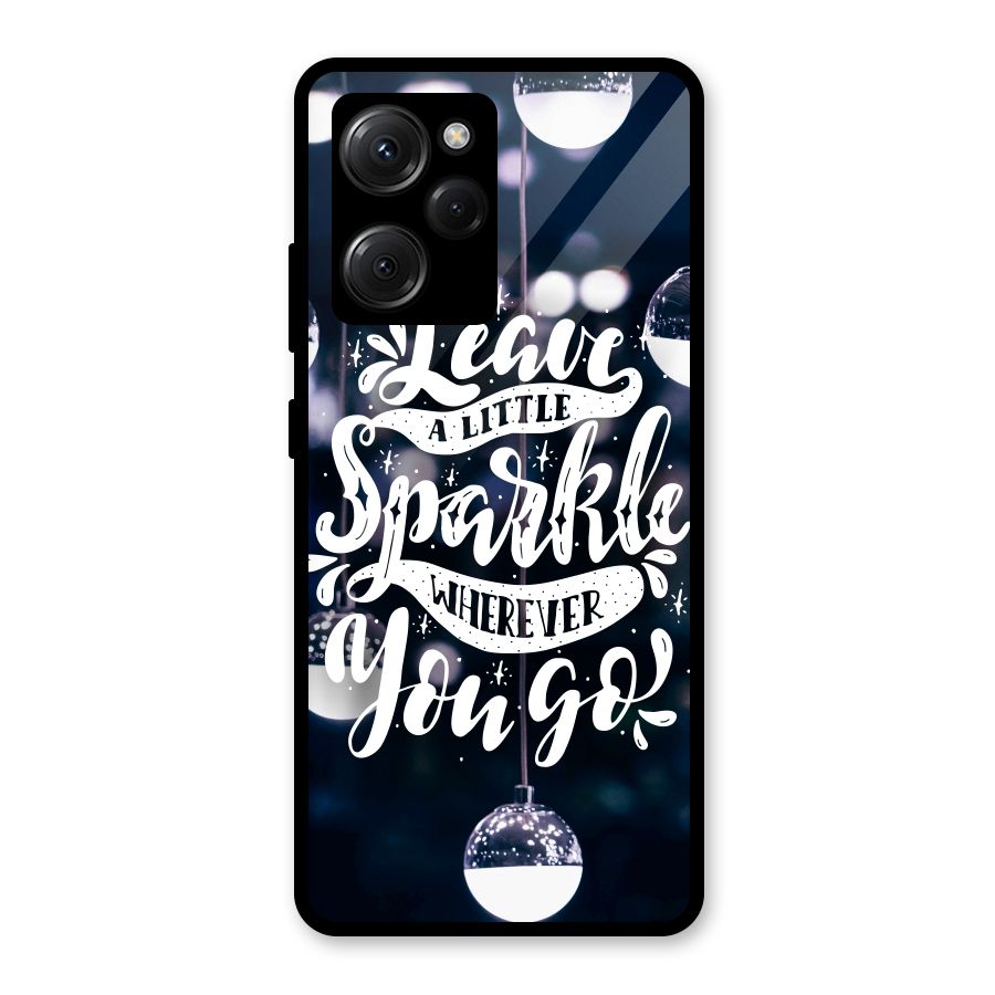 Little Spark Glass Back Case for Poco X5 Pro