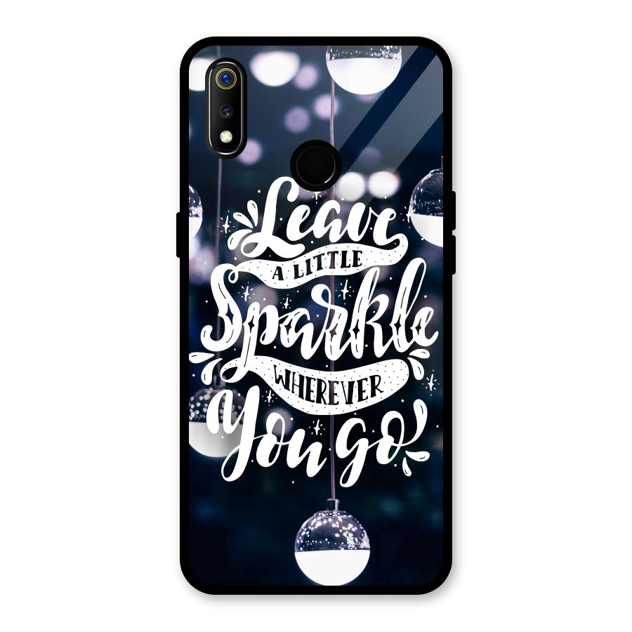 Little Spark Glass Back Case for Realme 3
