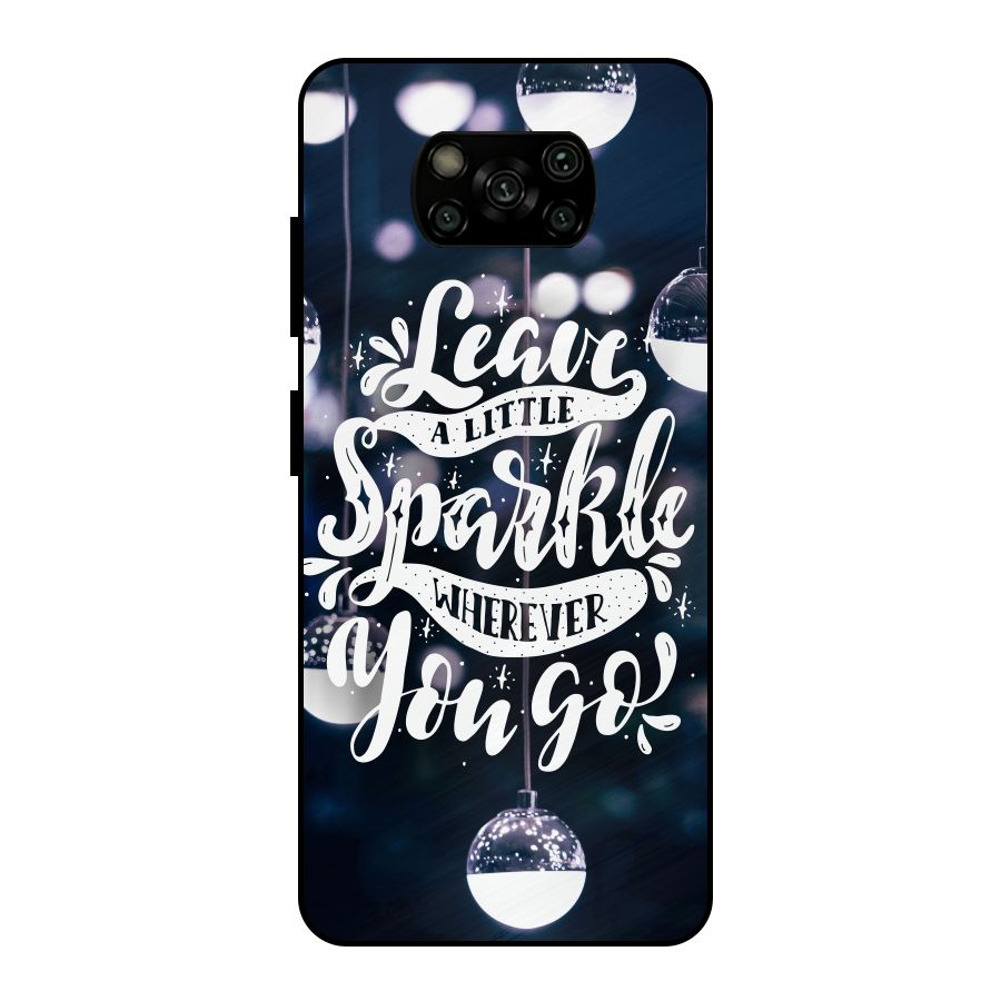 Little Spark Metal Back Case for Poco X3