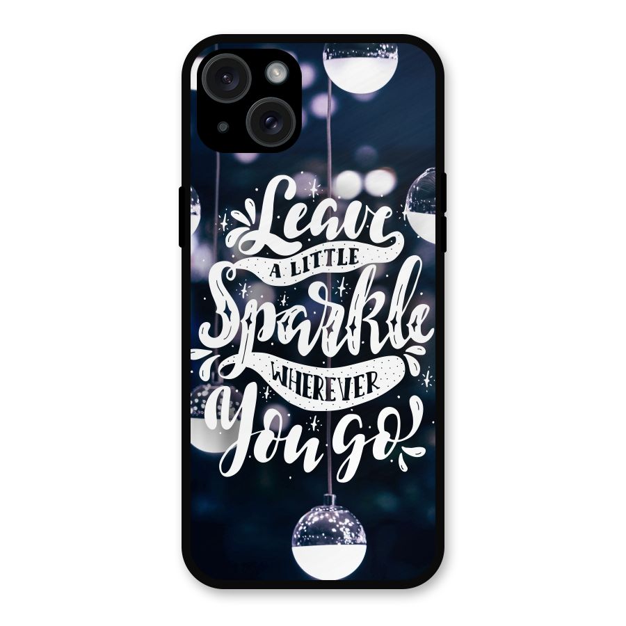 Little Spark Metal Back Case for iPhone 15 Plus