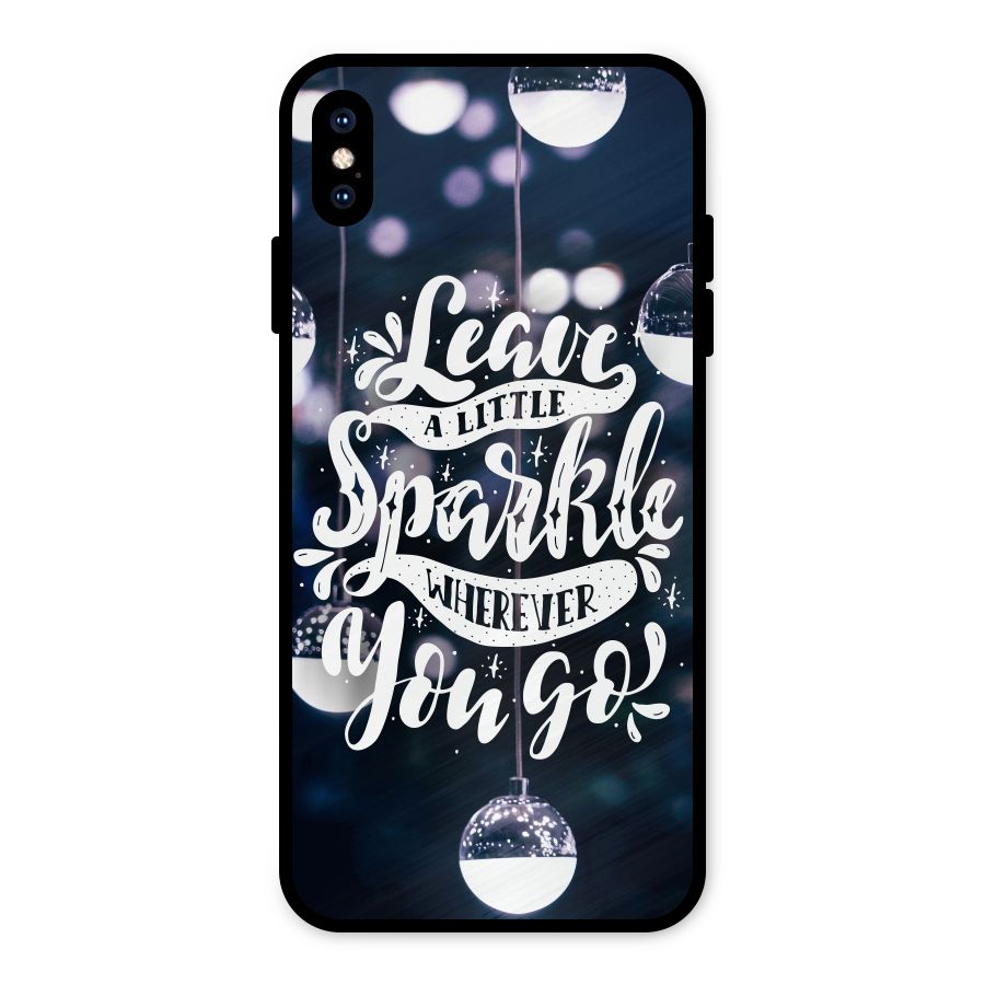 Little Spark Metal Back Case for iPhone XS Max