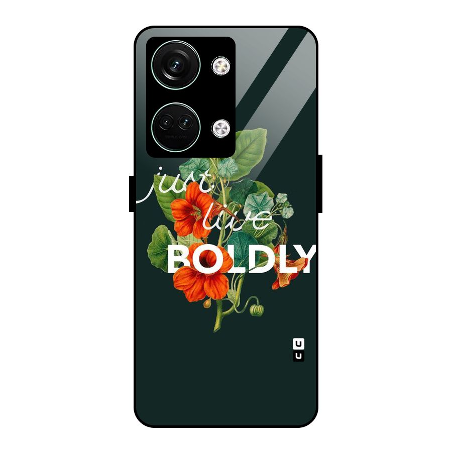 Live Boldly Glass Back Case for Oneplus Nord 3