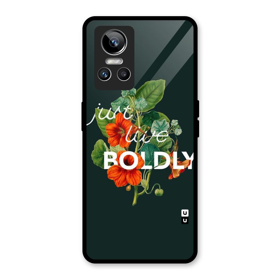 Live Boldly Glass Back Case for Realme GT Neo 3