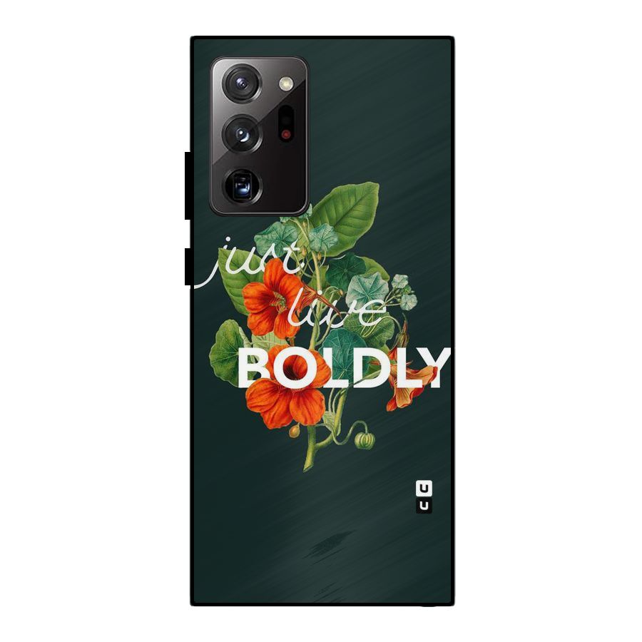 Live Boldly Metal Back Case for Galaxy Note 20 Ultra