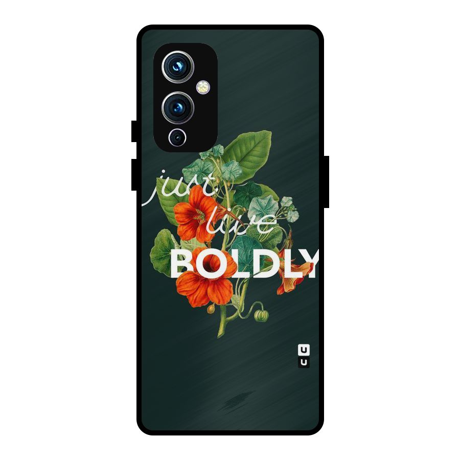 Live Boldly Metal Back Case for OnePlus 9