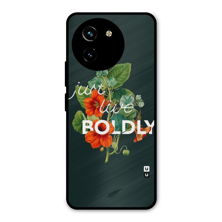 Live Boldly Metal Back Case for Vivo T3x