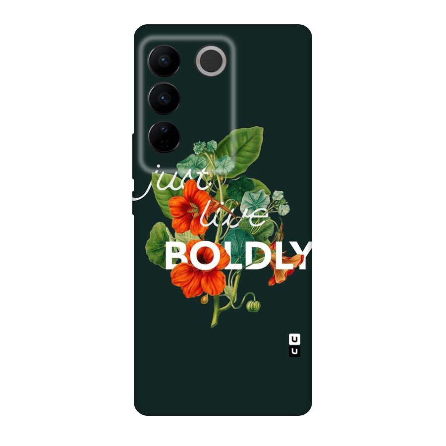 Live Boldly Original Polycarbonate Back Case for Vivo V27