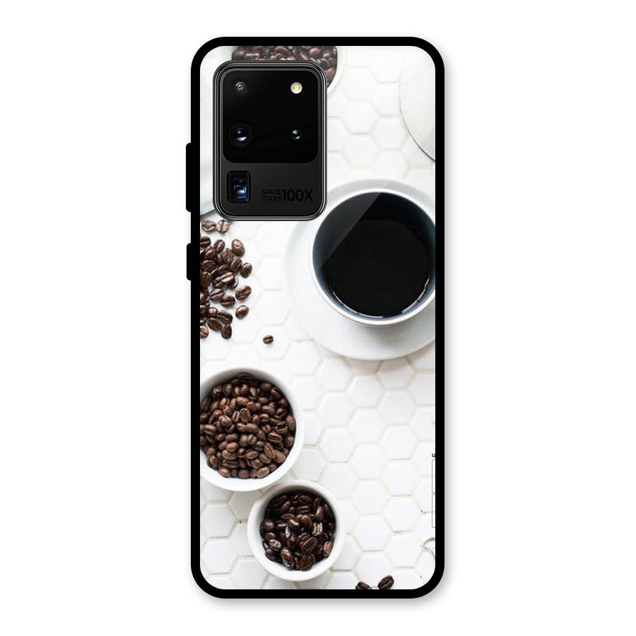 Live Coffee Glass Back Case for Galaxy S20 Ultra