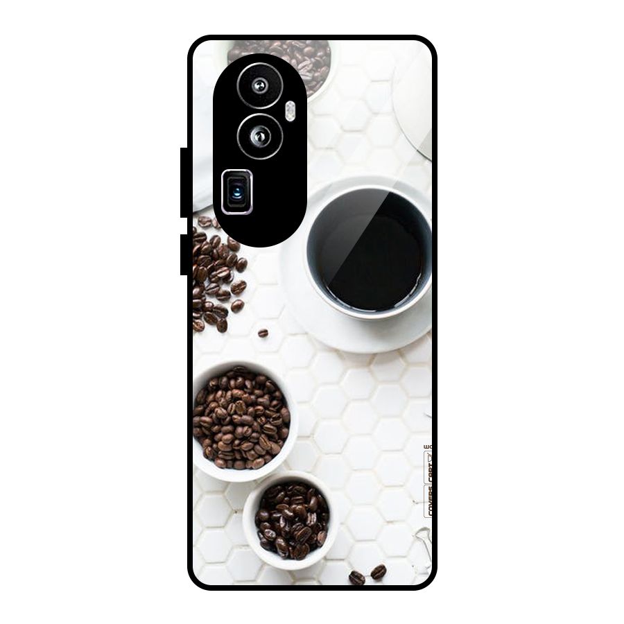 Live Coffee Glass Back Case for Oppo Reno10 Pro Plus