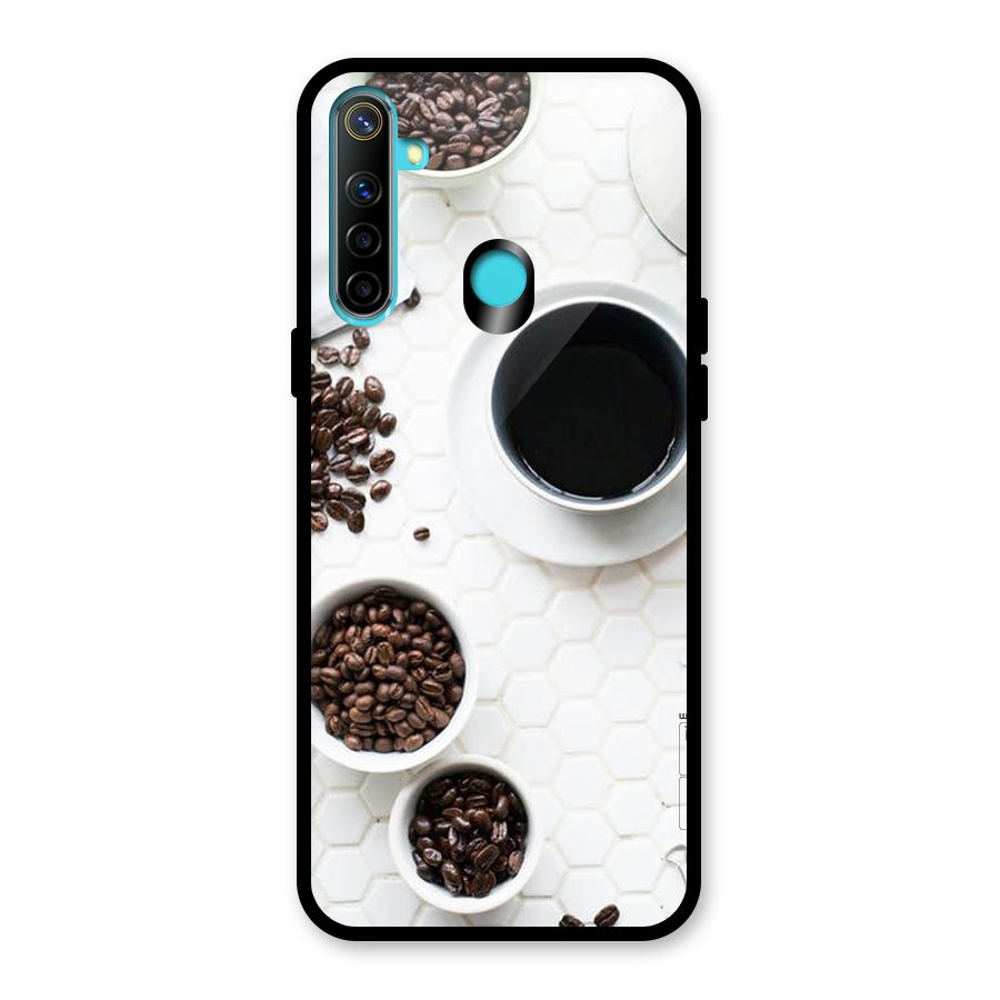 Live Coffee Glass Back Case for Realme 5i
