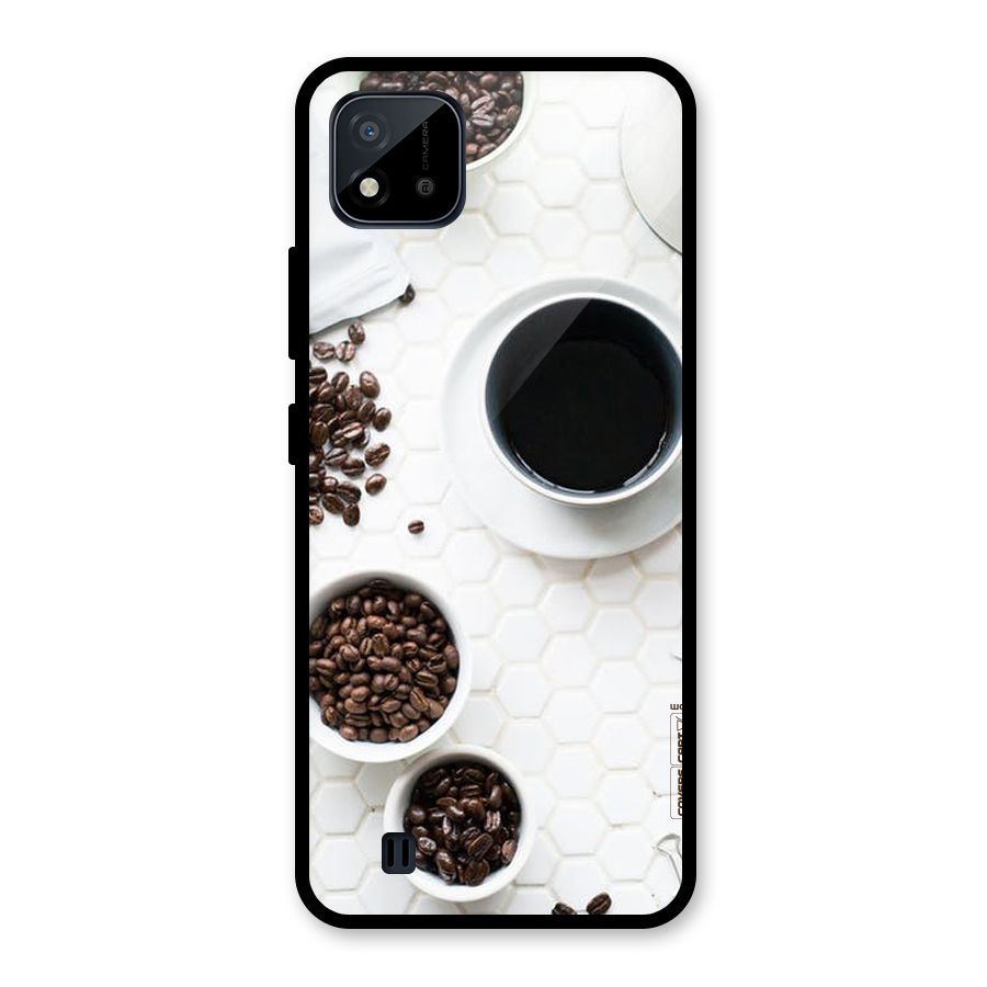 Live Coffee Glass Back Case for Realme C11 2021