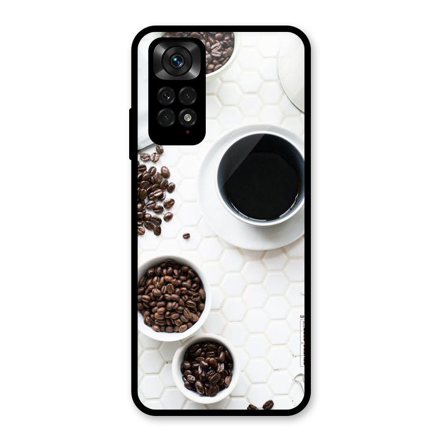 Live Coffee Glass Back Case for Redmi Note 11S