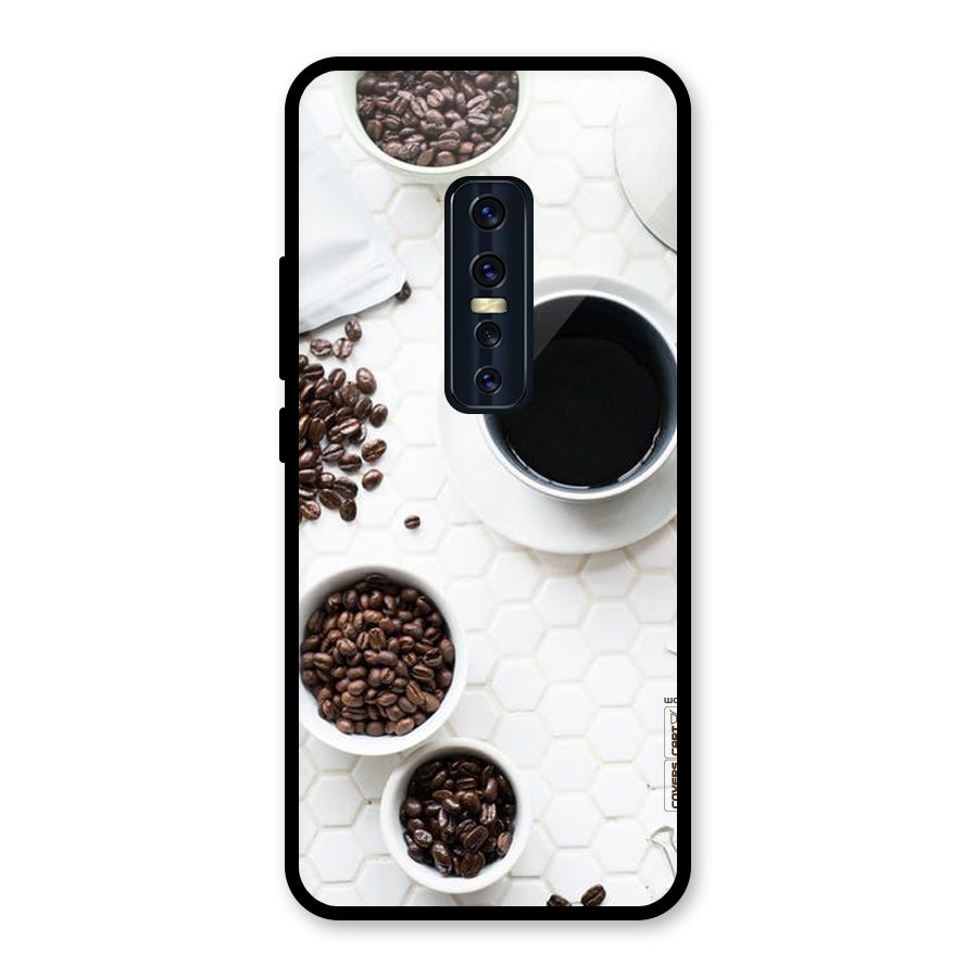Live Coffee Glass Back Case for Vivo V17 Pro