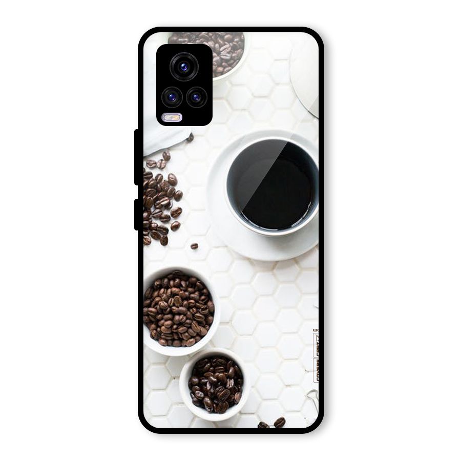 Live Coffee Glass Back Case for Vivo V20 2021