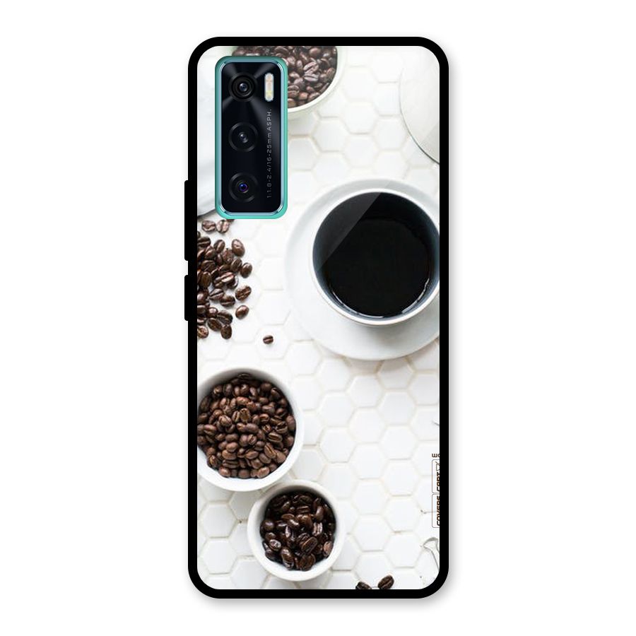 Live Coffee Glass Back Case for Vivo V20 SE