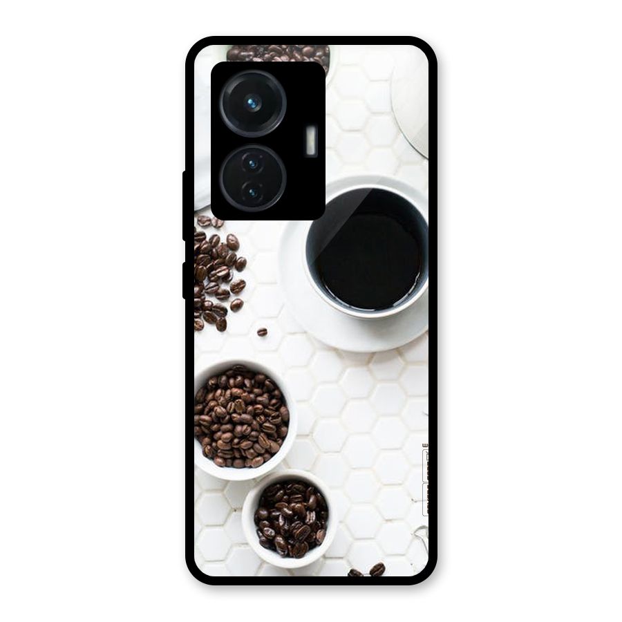 Live Coffee Glass Back Case for iQOO Z6 44W