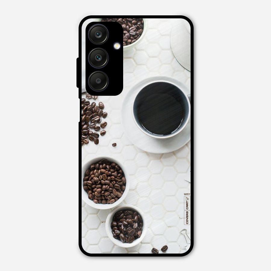 Live Coffee Metal Back Case for Galaxy A25 5G