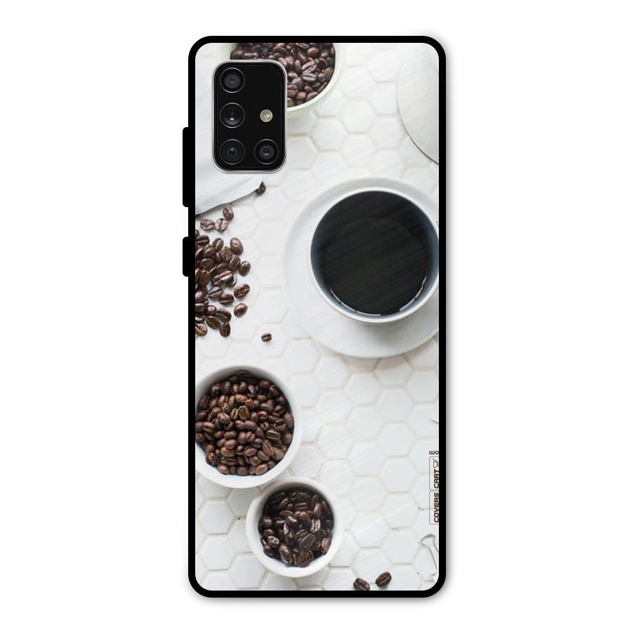 Live Coffee Metal Back Case for Galaxy A71