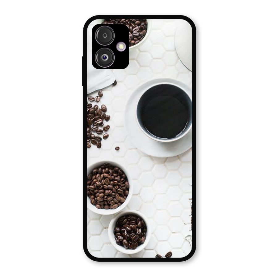 Live Coffee Metal Back Case for Galaxy F14