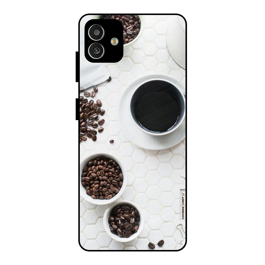 Live Coffee Metal Back Case for Galaxy M13 5G