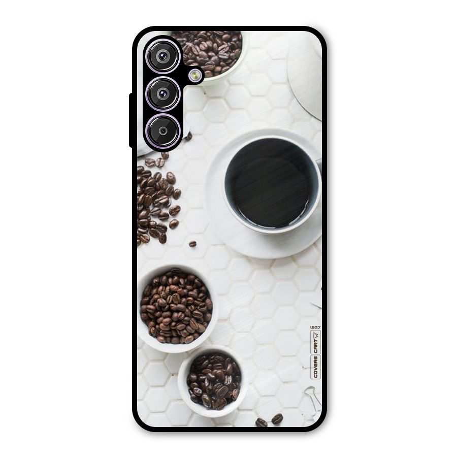 Live Coffee Metal Back Case for Galaxy M15