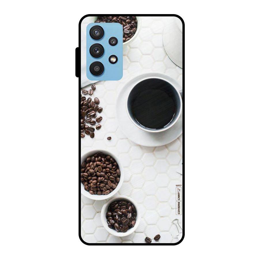 Live Coffee Metal Back Case for Galaxy M32 5G