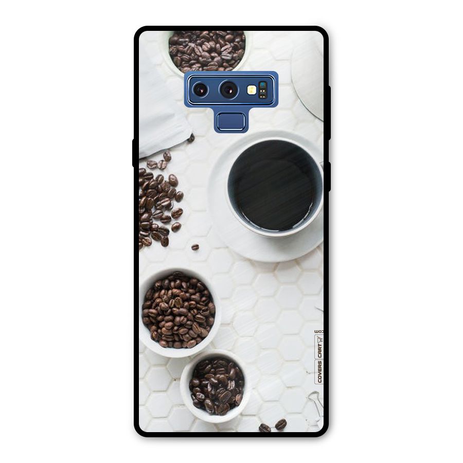 Live Coffee Metal Back Case for Galaxy Note 9
