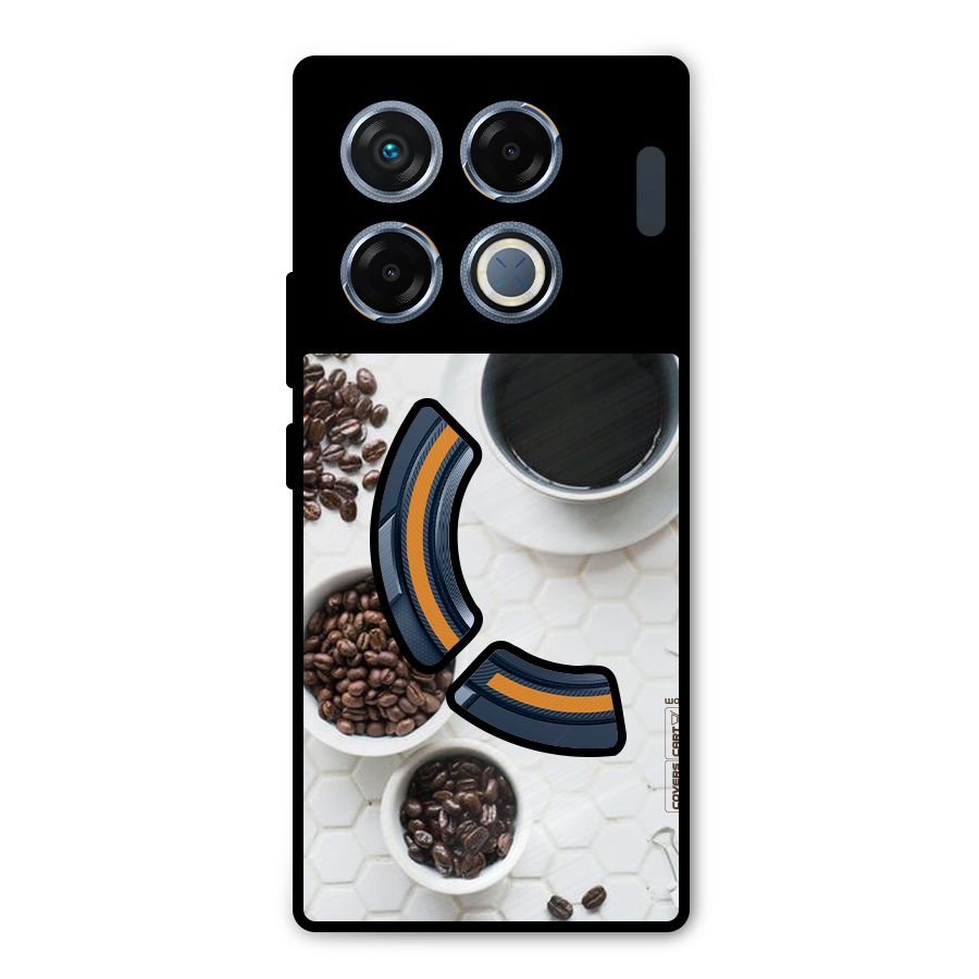 Live Coffee Metal Back Case for Infinix GT 20 Pro