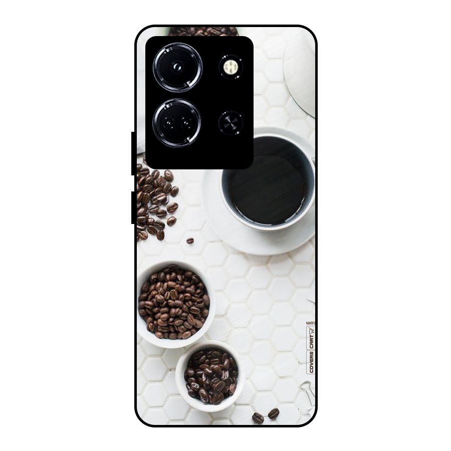 Live Coffee Metal Back Case for Infinix Note 30 5G