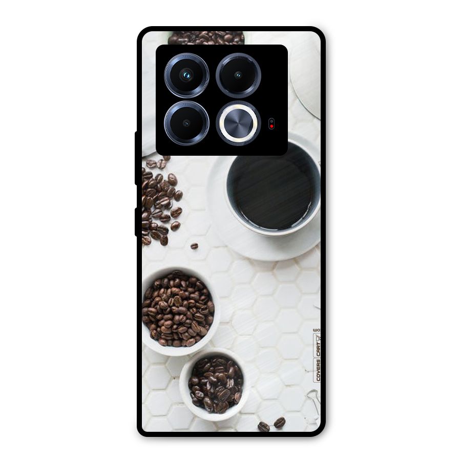Live Coffee Metal Back Case for Infinix Note 40 5G