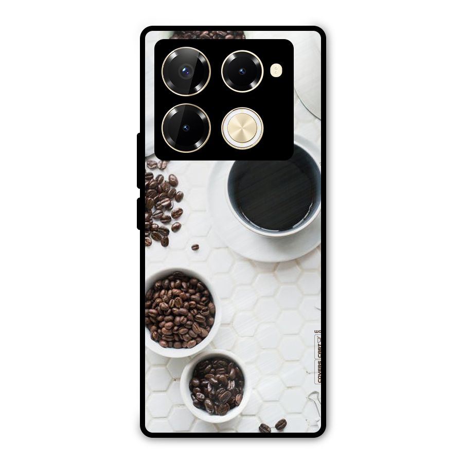 Live Coffee Metal Back Case for Infinix Note 40 Pro