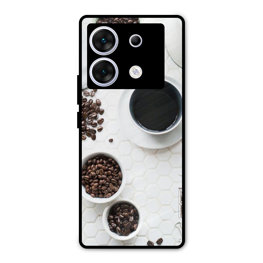 Live Coffee Metal Back Case for Infinix Zero 30 5G