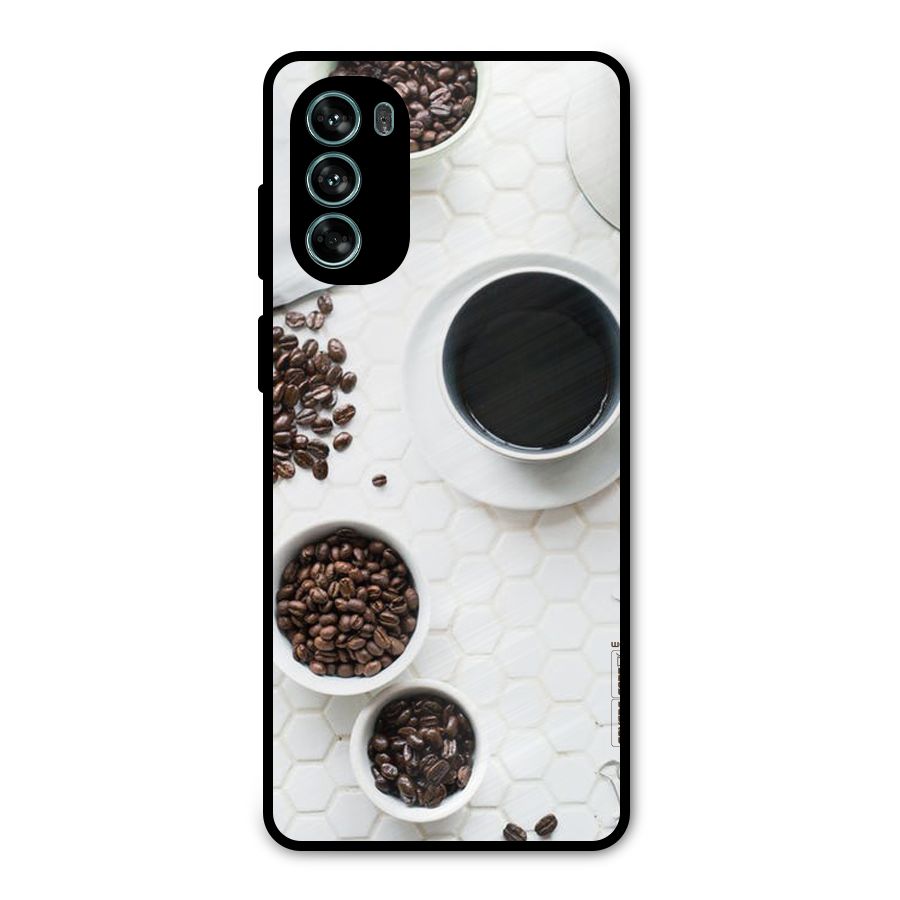 Live Coffee Metal Back Case for Moto G62