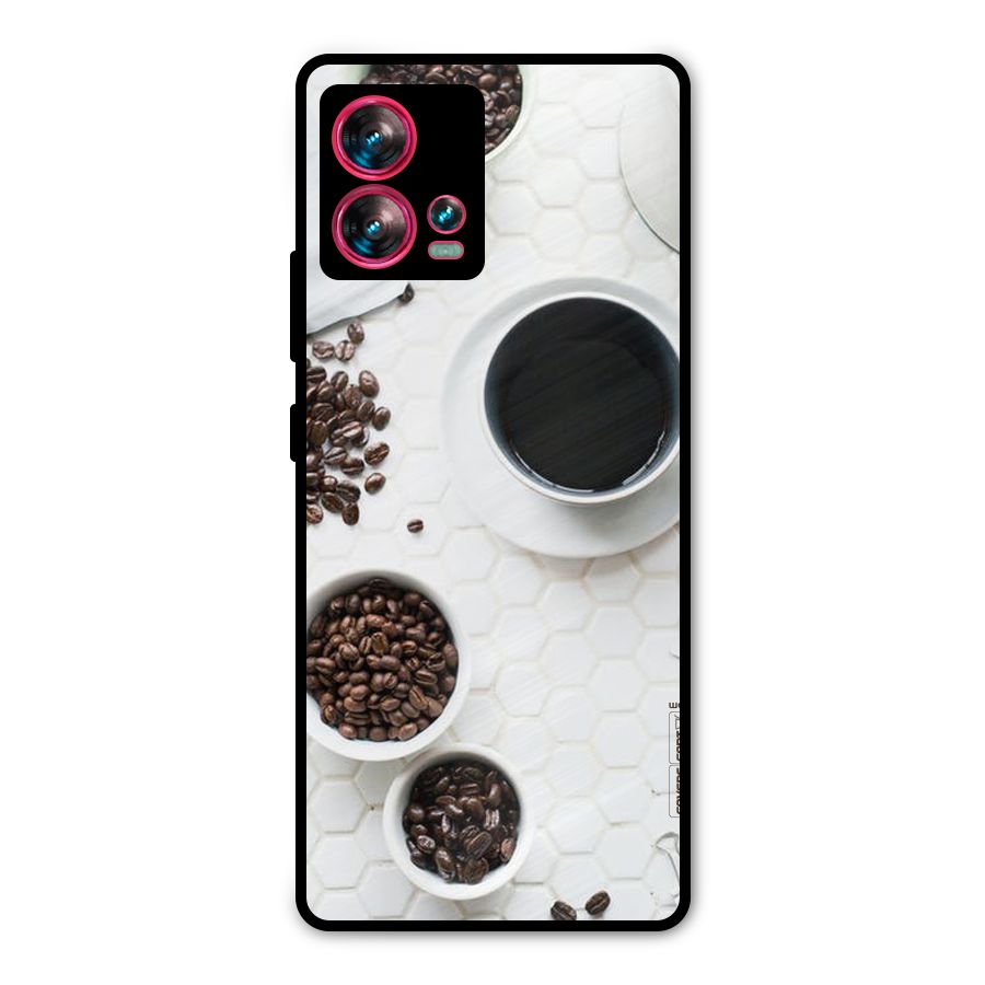Live Coffee Metal Back Case for Motorola Edge 30 Fusion