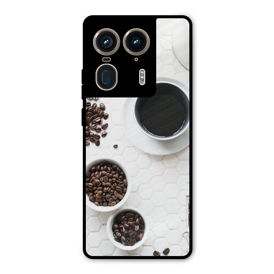 Live Coffee Metal Back Case for Motorola Edge 50 Ultra